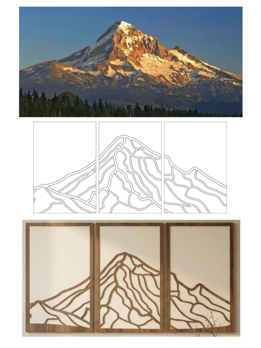 Custom Wood Triptych