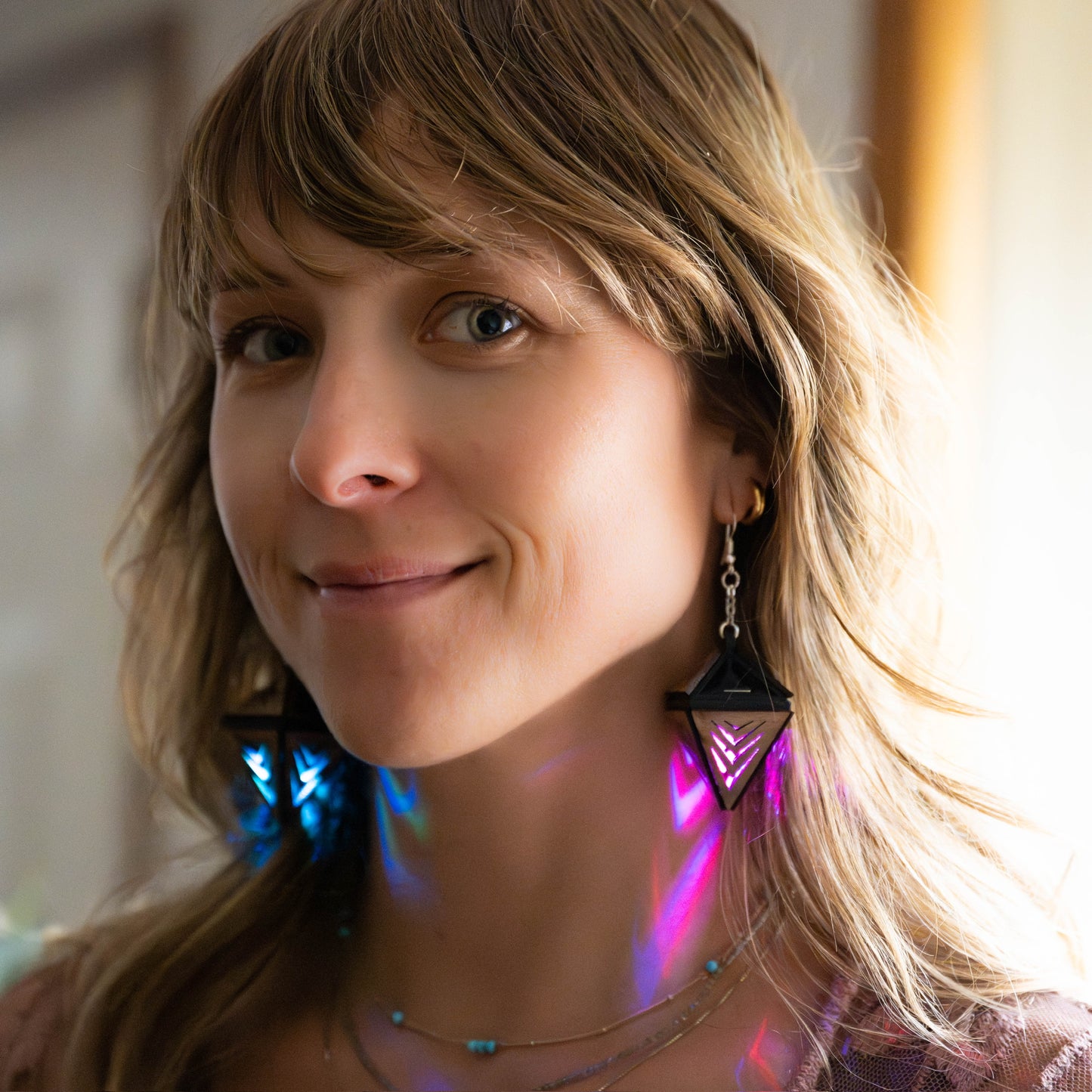 Lil' Lantern Earrings V2 (Rechargeable & Multi-color)