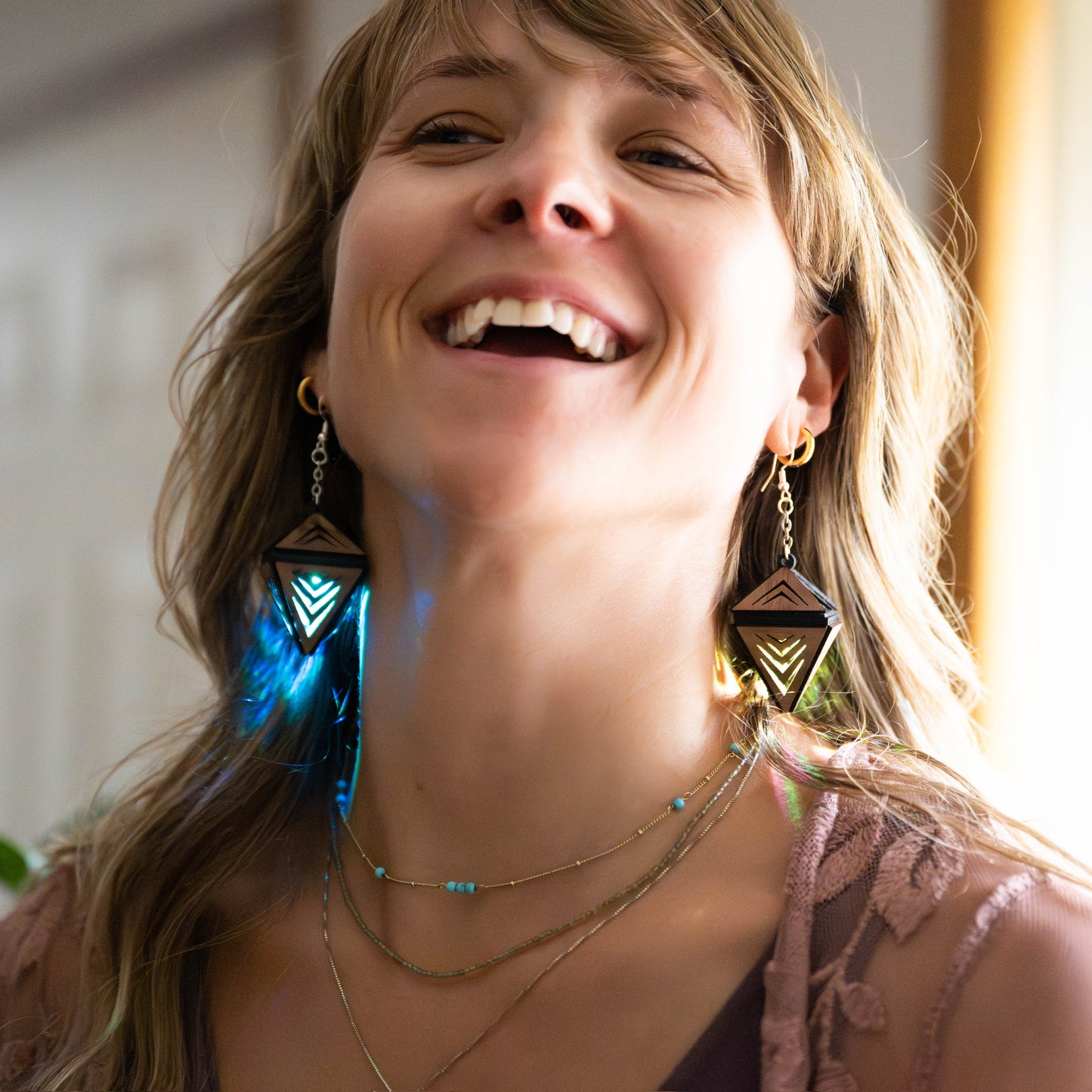 Lil' Lantern Earrings V2 (Rechargeable & Multi-color)