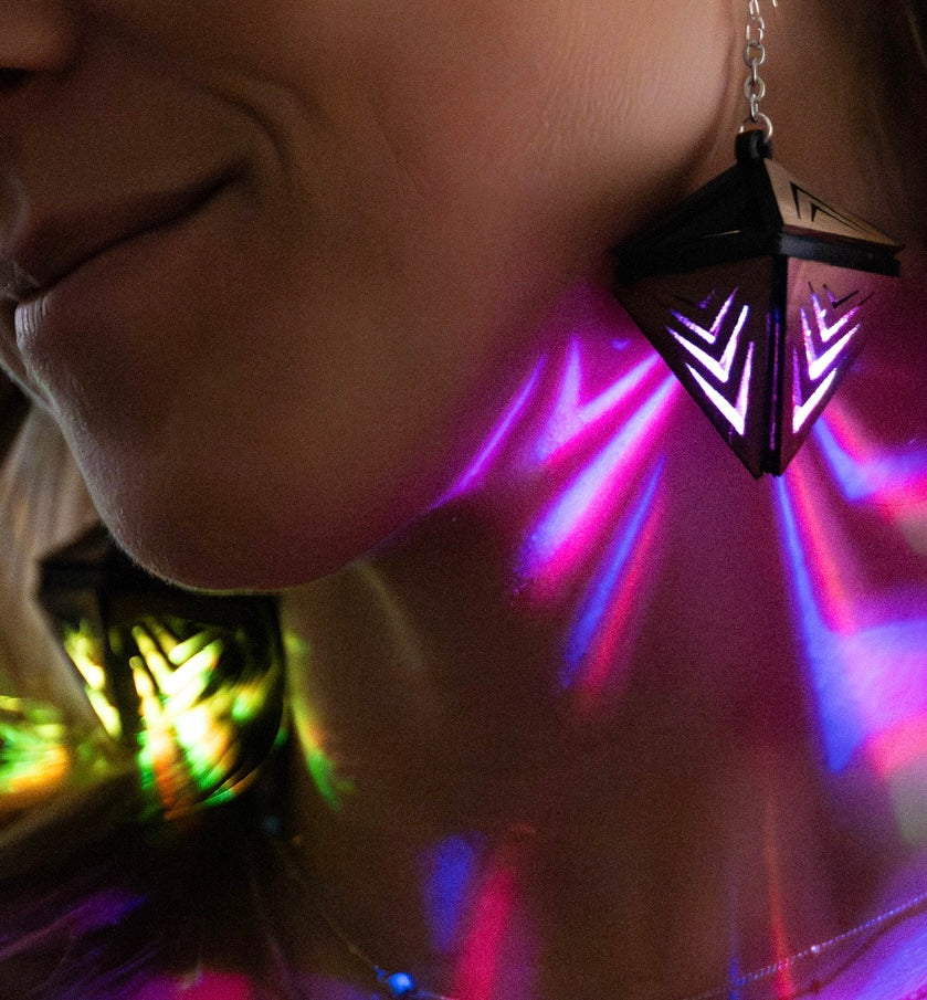 Lil' Lantern Earrings V2 (Rechargeable & Multi-color)