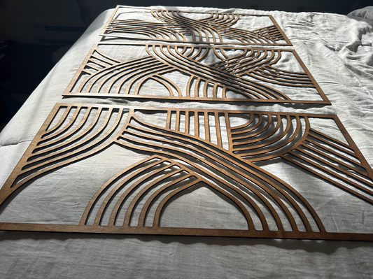 Crossing Paths - Laser Cut Wooden Wall Art