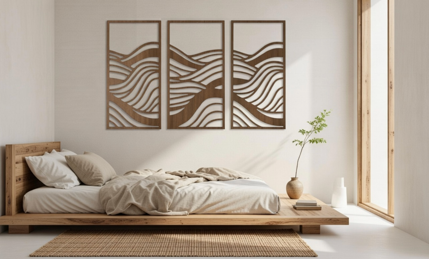 Ocean Waves - Laser Cut Wooden Wall Art